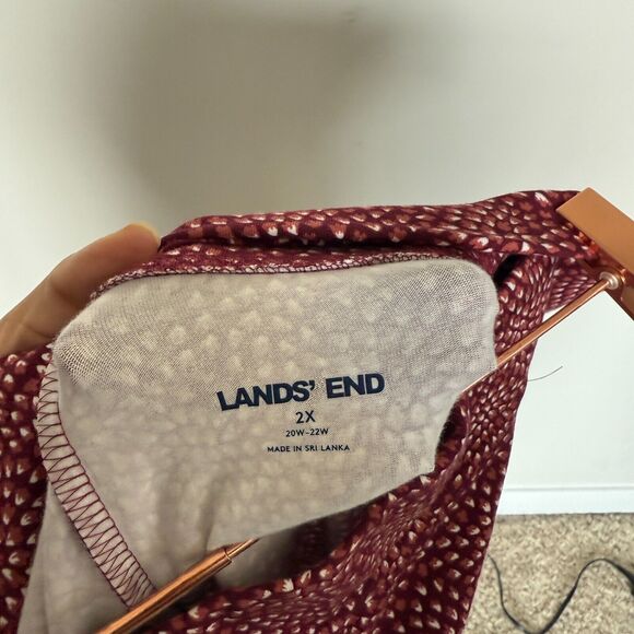 Lands' End Womens Starfish Legging 2X Multicolor Pull On Spring Colorful Stretch - Picture 3 of 5